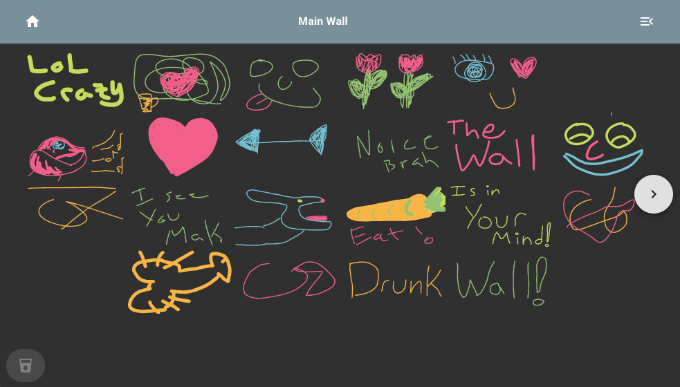 Example of a DrunkWall with content